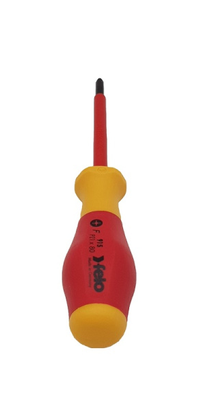 Отвертка диэлектрическая крестовая Felo PZ1х80 91510290 в Екатеринбурге 