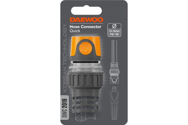 Коннектор для шланга DAEWOO 15-19 мм 5/8” - 3/4”  DWC 2019 в Екатеринбурге