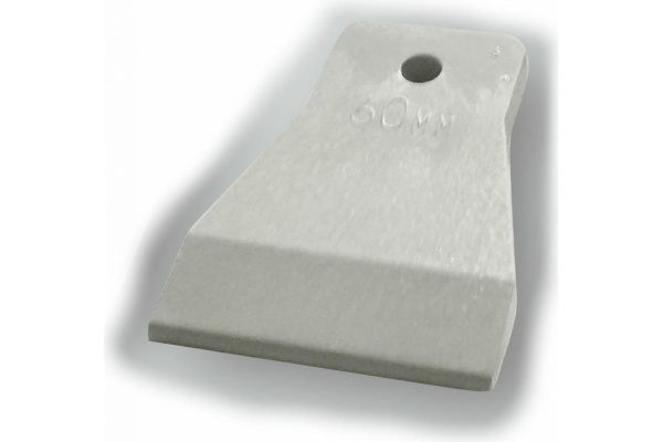 Шпатель резиновый DECOR 80мм. белый  3080089 в Екатеринбурге 
