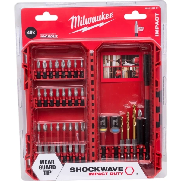 Набор бит Milwaukee SHOCKWAVE IMAPCT GEN III 40шт  4932492004