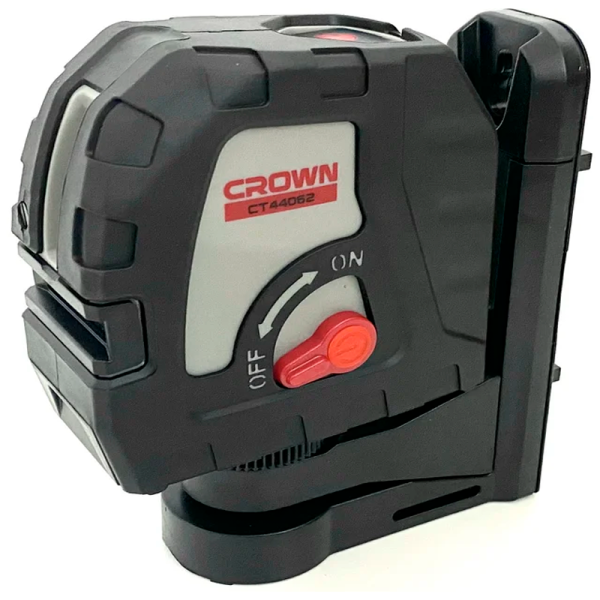 Уровень лазерный (нивелир) 15м/2 красных луча CROWN CT44062 TB магнит.держ., сумка