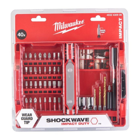 Набор бит Milwaukee SHOCKWAVE 40шт