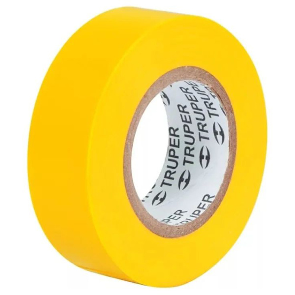 Изолента Truper акрил, 18м. ширина 19мм желтая M-33A 12503 в Екатеринбурге