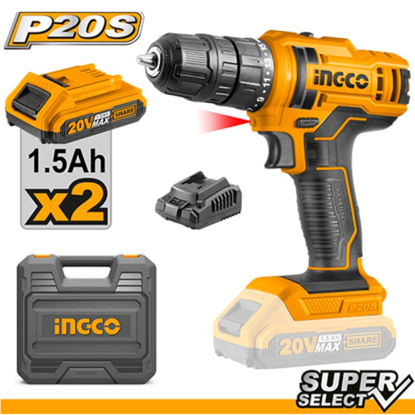 Аккумуляторная  дрель INGCO CDLI20028 в Екатеринбурге