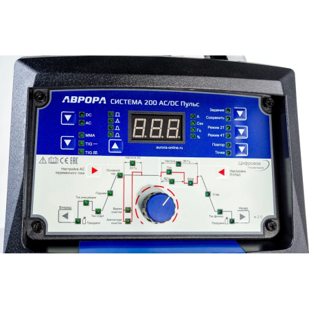 Сварочный аппарат аргонодуговой сварки АВРОРА Система 200 AC/DC  Пульс 2поколение  00032249 в Екатеринбурге