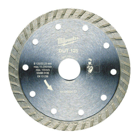 Алмазный диск Milwaukee DUT 125