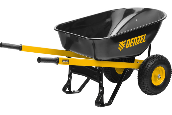 Тачка строительная Denzel усиленная, 140л., 250кг., двухколесная, колесо 15*6.00-6  69000 в Екатеринбурге 