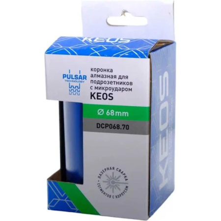 Коронка алмазная по бетону KEOS PULSAR M16 68/70мм микроудар  DCP068.70 в Екатеринбурге