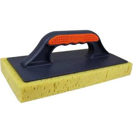 Терка поролоновая с крупными порами DECOR 280х140мм., 2-хкомп. рукоять, 670-004 в Екатеринбурге 