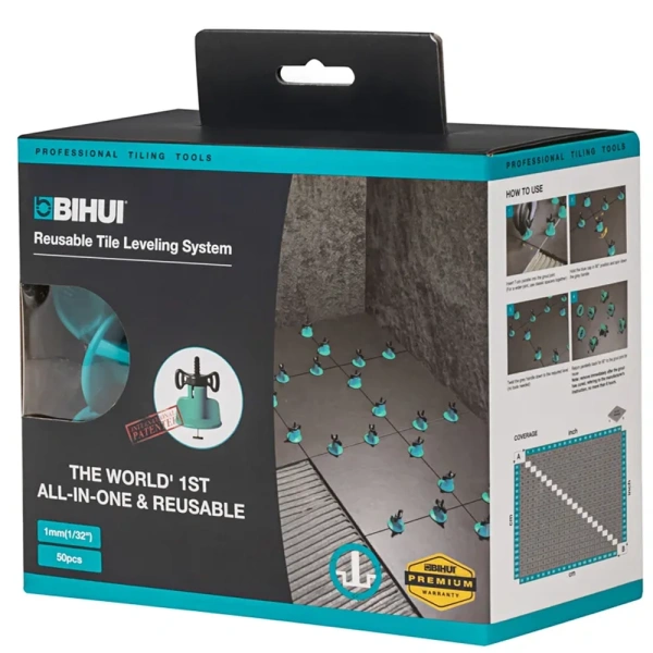 Система выравнивания плитки BIHUI 1 мм, 50 шт. TSL1MM в Екатеринбурге 
