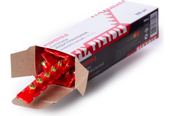 Патроны монтажные кассетные FIXPISTOLS F-K5 6.8х11мм., красные 100шт.  1-1-2-6046 в Екатеринбурге