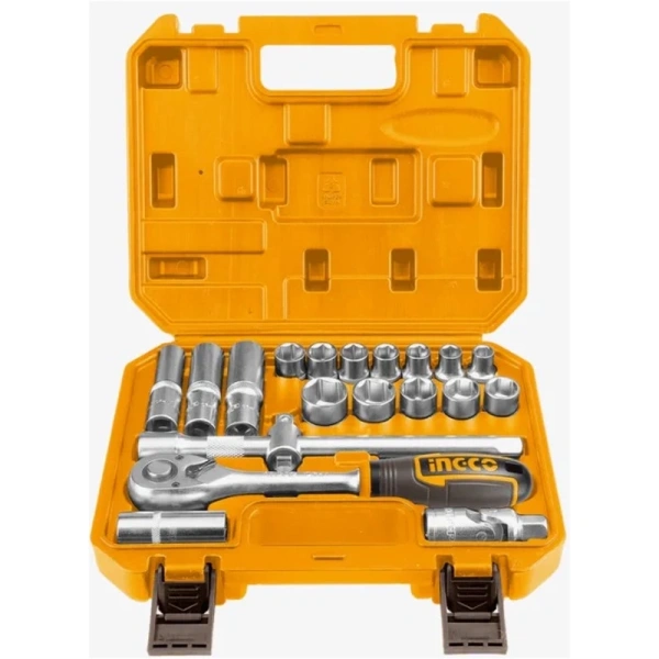 Набор головок с трещоткой INGCO 1/2" 20 предметов  HKTS12201