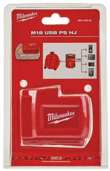Адаптер Milwaukee для куртки M18 USB PS 4932430084