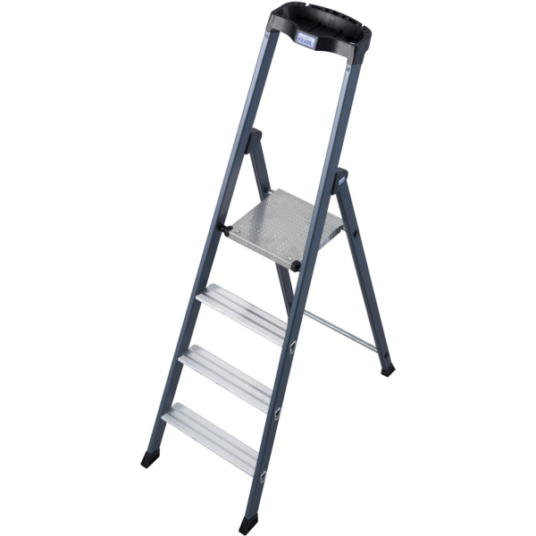 Стремянка анодированная KRAUSE Serpo 4 ступени 124180 в Екатеринбурге