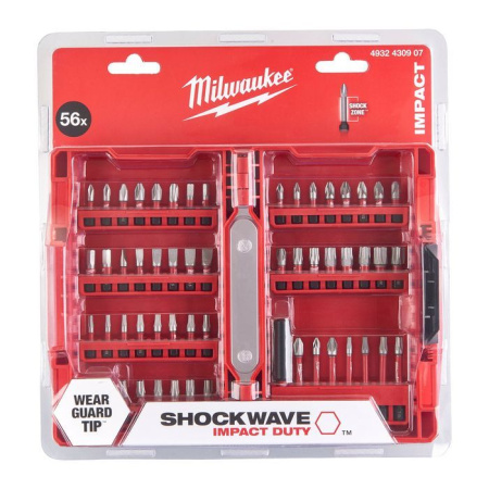 Набор бит Milwaukee SHOCKWAVE 56шт