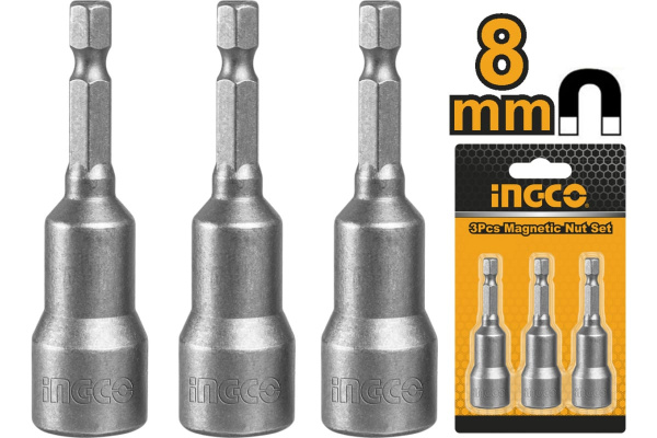 Набор магнитных торцевых головок INGCO 8 мм 1/4" AMN0831 в Екатеринбурге