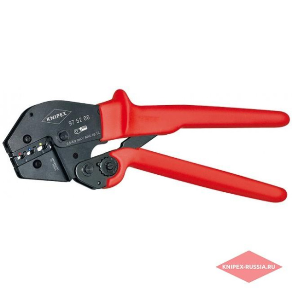 Инструмент для опресовки кабельных наконечников "KNIPEX" (0,5-6,0мм/кв  KN-975206 в Екатеринбурге 
