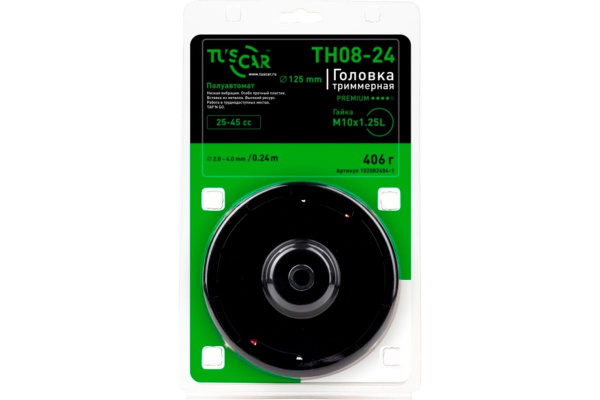Головка триммерная TUSCAR TH08-24, Premium, гайка M10*1,25L 102082404-1