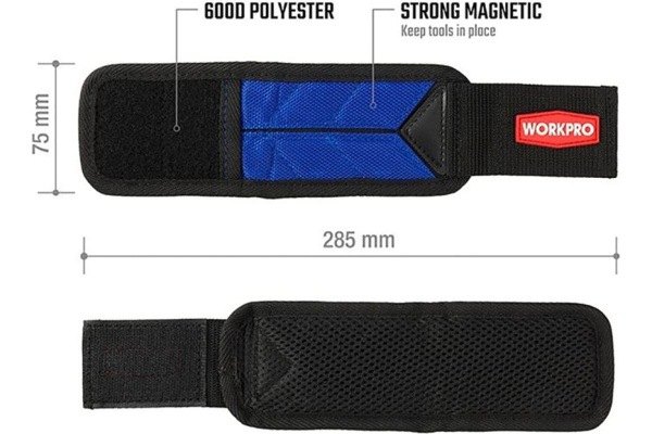 Держатель магнитный (браслет) WORKPRO 285х75мм.  WP289002 в Екатеринбурге