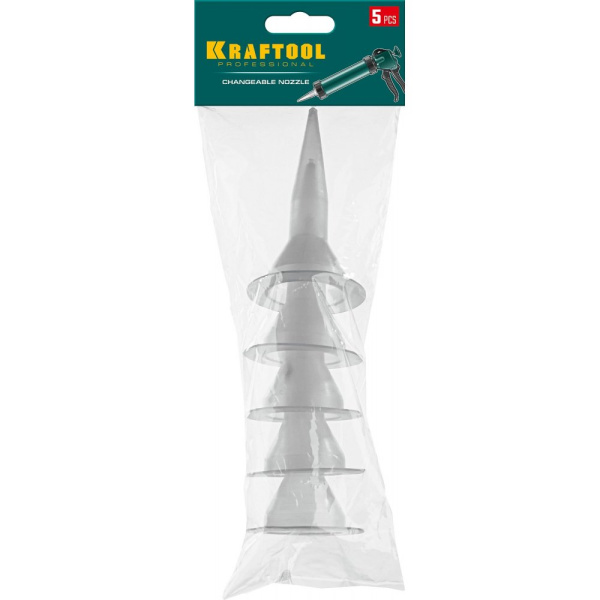 Набор сопел запасных для закрытых пистолетов для герметика KRAFTOOL 5шт.  06677-S в Екатеринбурге