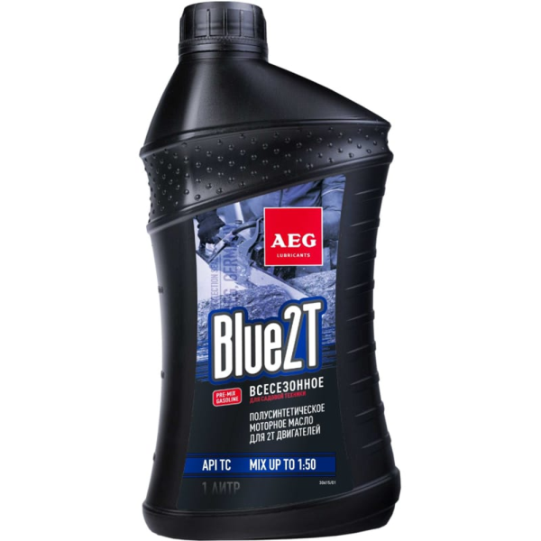 Масло двухтактное AEG Semi Synthetic 2T Motor Oil API TC  1л  30615 в Екатеринбурге
