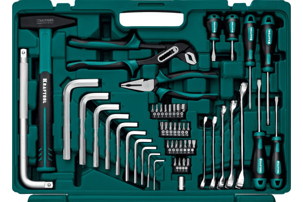 Набор инструмента Kraftool 1/2",3/8",1/4", 142пр.  27889-H142 в Екатеринбурге 