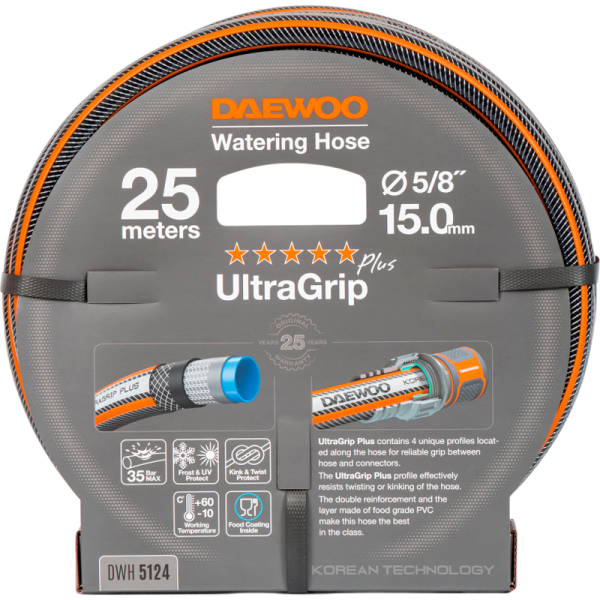 Шланг UltraGrip  диаметром 5/8" (15мм), длина 25 метров DAEWOO DWH 5124 в Екатеринбурге