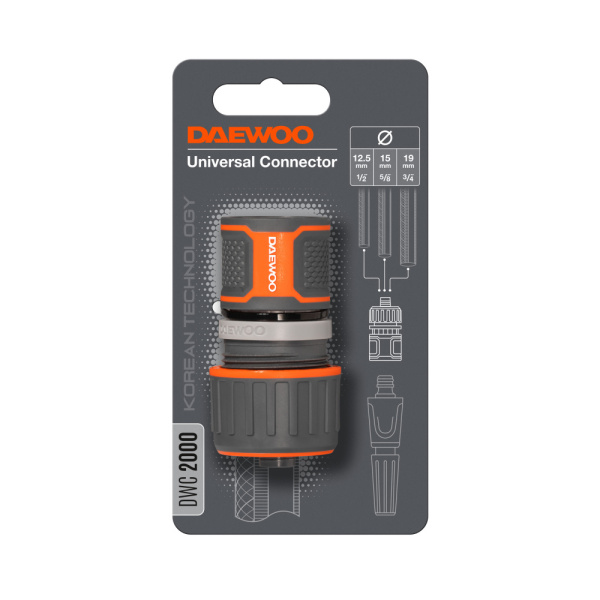 Коннектор для шланга универсальный DAEWOO 13,15,19мм (1/2" - 5/8"- 3/4")  DWC 2000 в Екатеринбурге