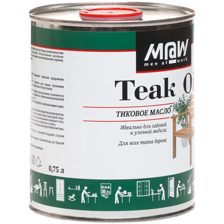Масло тиковое Men at Work TEAK OIL 0,7л. 80085 в Екатеринбурге