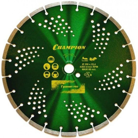 Диск алмазный "Champion" 350/25,4 гранит Granitech (гранит твердый)  C1608 в Екатеринбурге