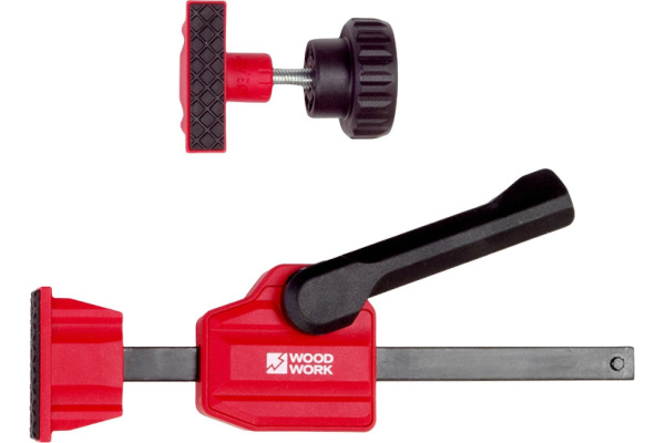 Прижим верстачный  эксцентриковый  Woodwork для отверстия 19 мм комплект из 2-х штук CLM-006 в Екатеринбурге 