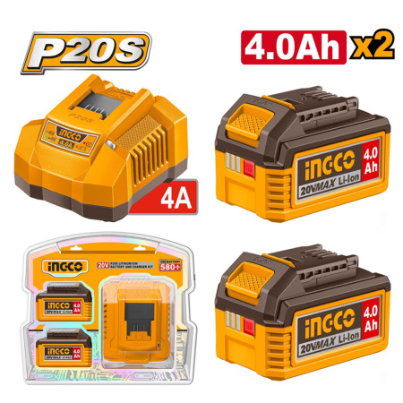 Набор аккумуляторов и зарядки INGCO Li-ion 4.0 Ач  FBCPK2013 в Екатеринбурге