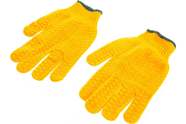 Перчатки трикотажные с двухсторонним перекрестным покрытием ЗУБР 7класс, L-XL  11278-XL в Екатеринбурге