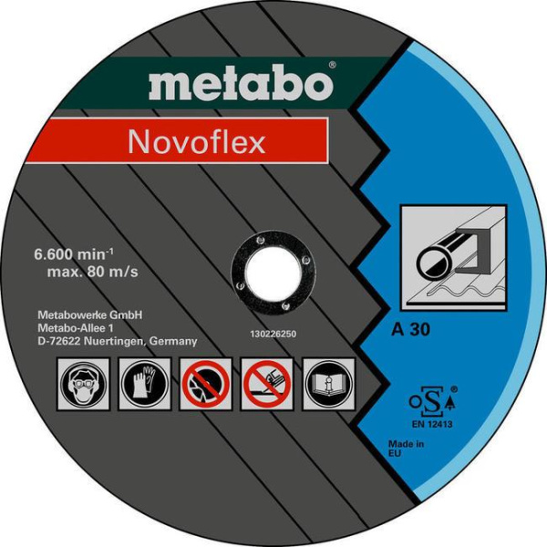 Диск отрезной "Metabo" по мет. 125х2,5х22,2мм, Novoflex прямой 617022000 в Екатеринбурге