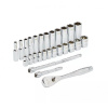 Набор метрических головок Milwaukee 1/2" - (28предметов), шт 4932471864