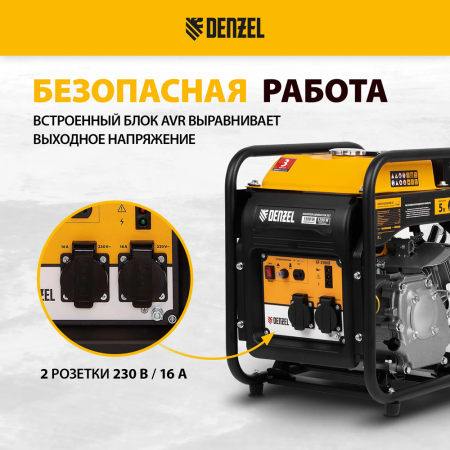Генератор инверторный Denzel GT-3500iF 94705 в Екатеринбурге
