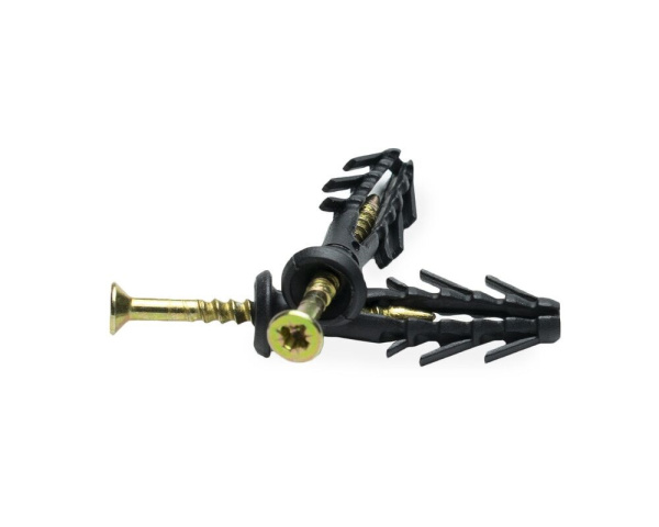 Дюбель с шурупом под молоток МОНТАЖ- 6х60мм. гриб с усом (100шт./пакет)  VZ012105