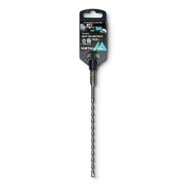 Бур по бетону SDS-plus METALLICA Optima   6х210/150 мм, напайка с центром 904084