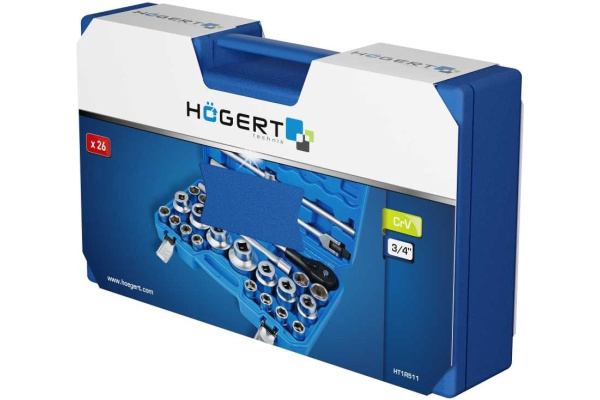 Hабор инструментa HOEGERT  3/4" 26 шт HT1R511 в Екатеринбурге 