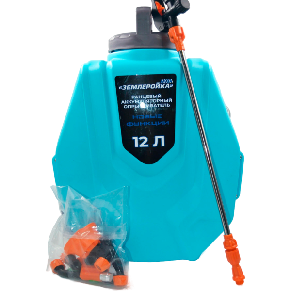 Опрыскиватель ранцевый аккумуляторный Землеройка-Аква 13-012