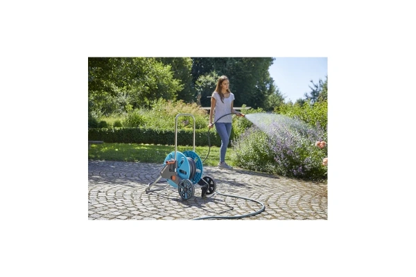 Шланг текстильный Liano 13 мм (1/2"), 10 м GARDENA с комплектом для полива и штуцером с наружней рез в Екатеринбурге