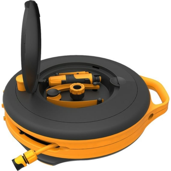 Катушка со шлангом Fiskars 3/8" (9мм) 15м и набором аксессуаров  1020436 в Екатеринбурге