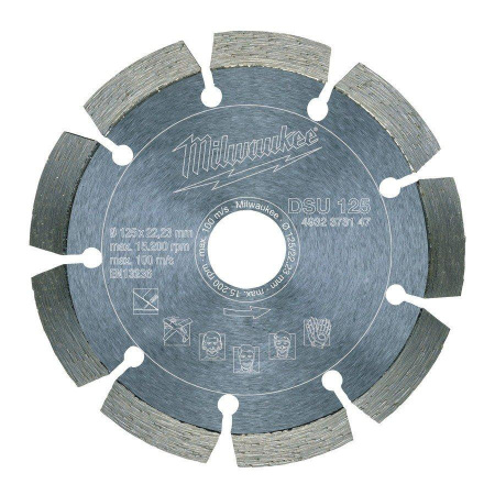 Алмазный диск Milwaukee DSU 125