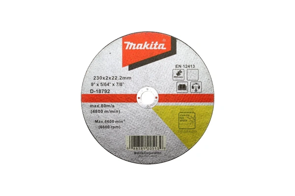 Диск отрезной по нержавеющей стали  МАКITA 230х22мм.  D-18792 