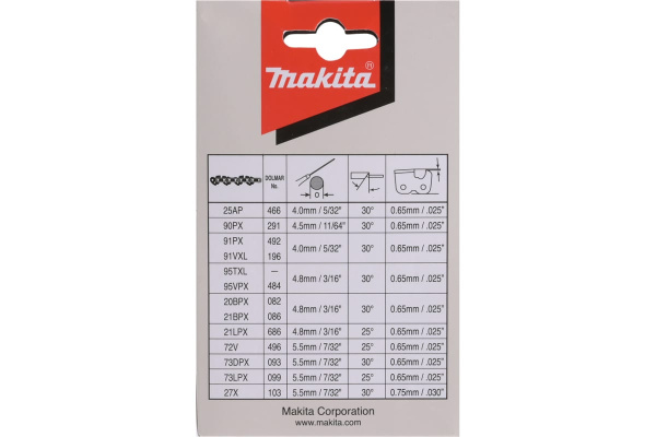 Цепь Makita 3/8,1,3,62 191H13-1 в Екатеринбурге