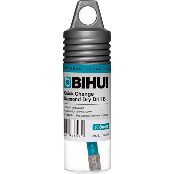 Коронка алмазная BIHUI по керамограниту на дрель 8 мм М8  DBDQ08 в Екатеринбурге