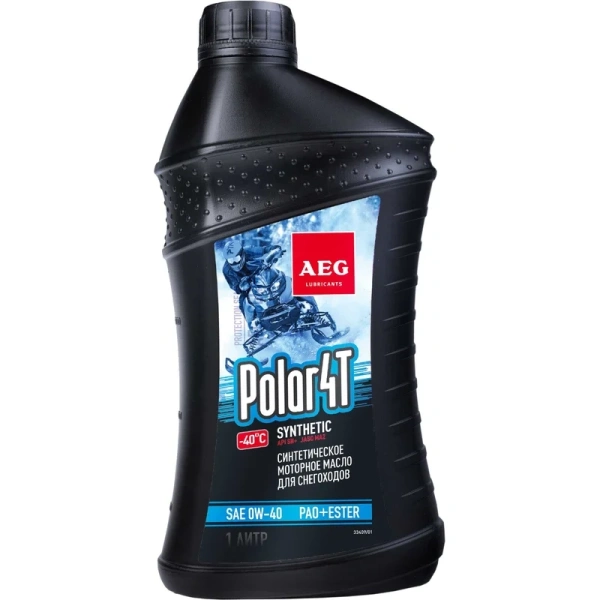 Масло четырехтактное AEG Polar синтетическое для снегоходов 4Т 1л SAE 0W-40  33409 в Екатеринбурге