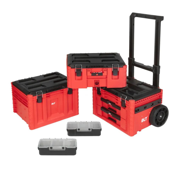 Система хранения инструментов №4 DLT RED PRO кейс №2, №5, кейс-тележка №1  4059 в Екатеринбурге 