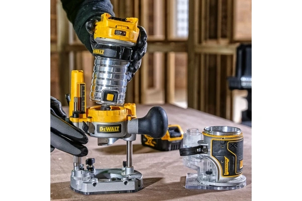 Фрезер аккумуляторный "DeWalt" DCW604N-XJ (18В, две базы,16000-27000об/мин,цанга 8мм) в Екатеринбурге