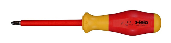 Отвертка диэлектрическая крестовая Felo PZ2х100 91520390